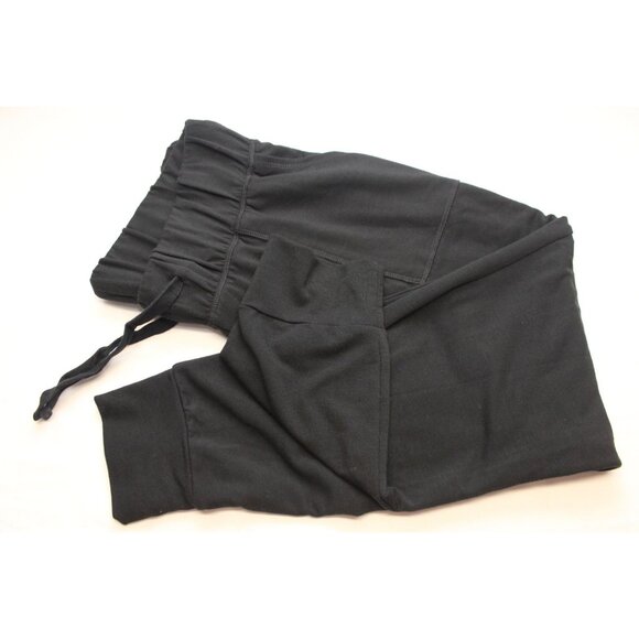 Isabel by Ingrid + Isabel black French terry drawstring tapered leg lounge pants - Picture 5 of 11